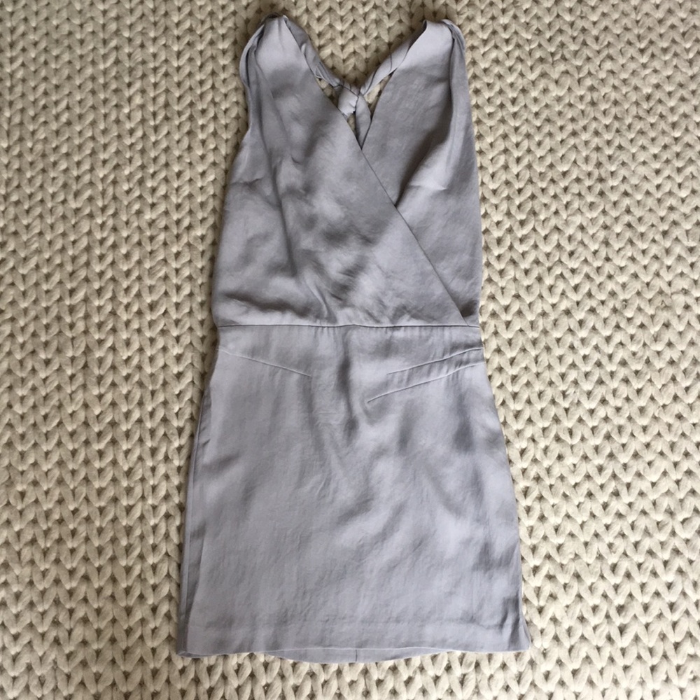 Light grey sleeveless dress